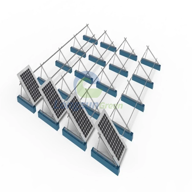 flat roof solar mounting solution