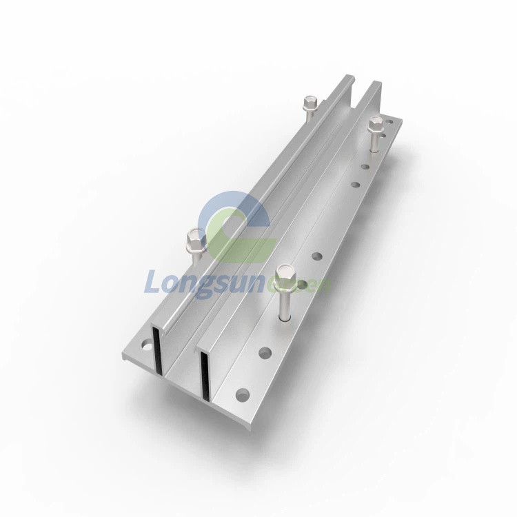 Solar Aluminum Mini Rail For Panel Installation